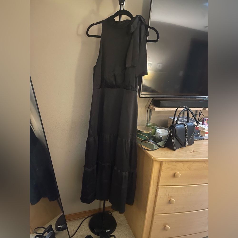 BRAND NEW WITH TAGS Nicole Miller Black One Shoulder Dress